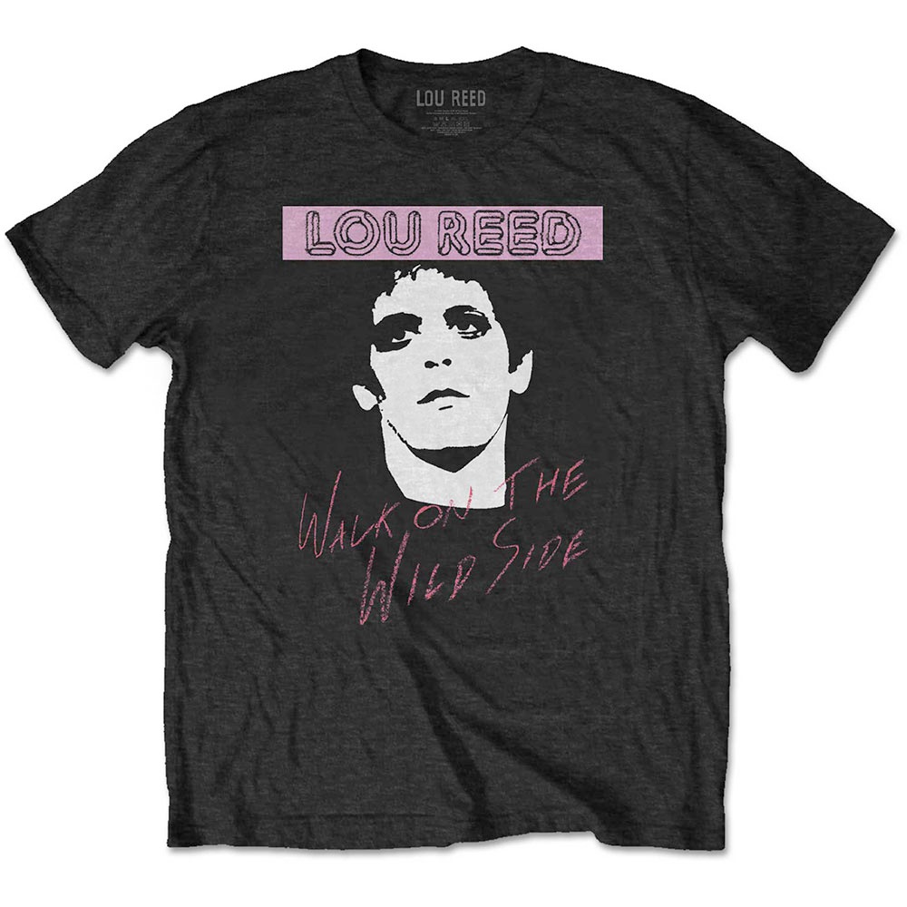 Lou Reed - Walk On The Wild Side Mens Tshirt - Black